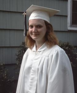 High School graduation, 1975